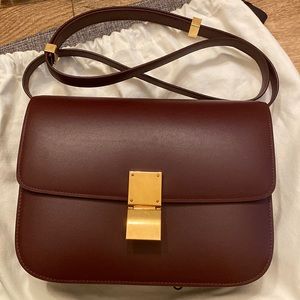 celine classic box burgundy
